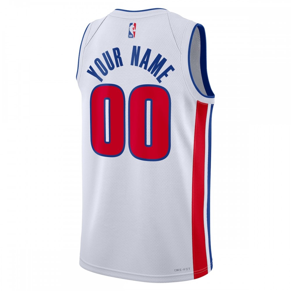 Detroit Pistons Unisex 2022/23 Swingman Custom Jersey White - Association Edition-Pro Kit Vault | Brand New 26/27 Sports Jerseys